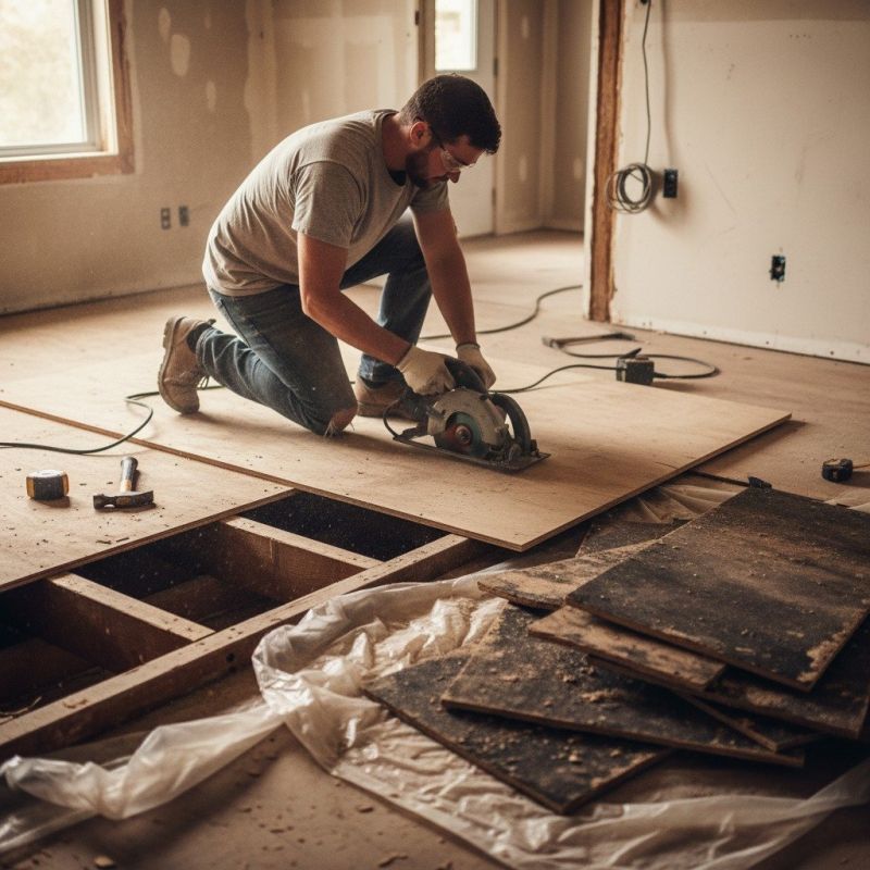 Plywood Flooring Installation detail