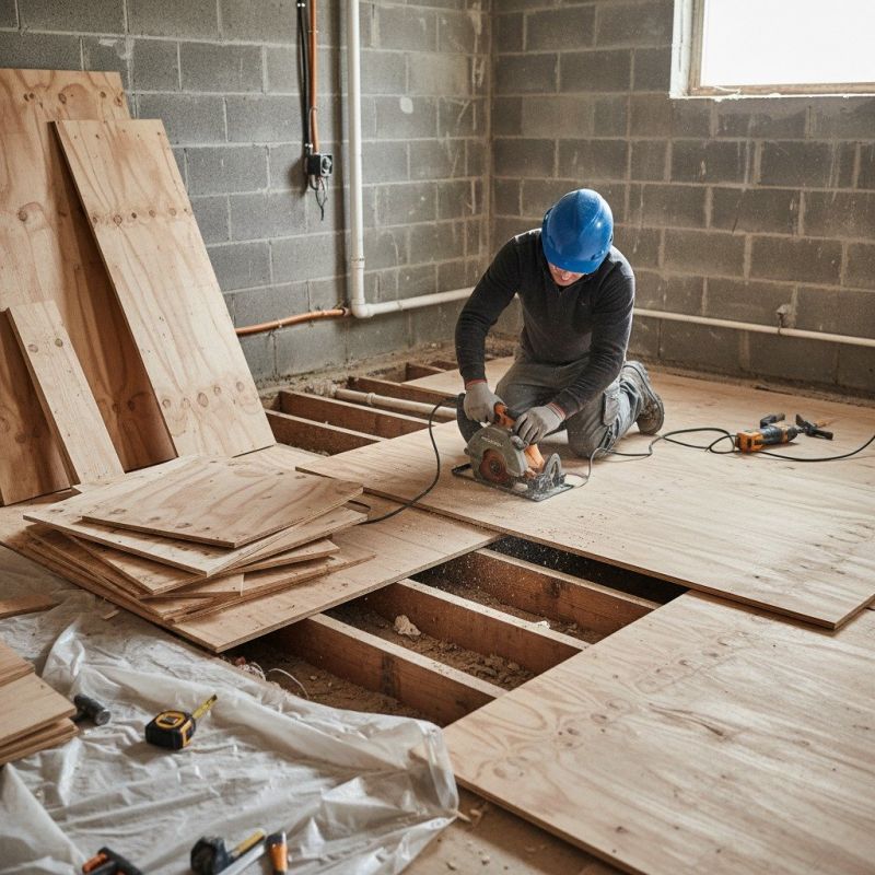 Squeaking Floor Repair detail